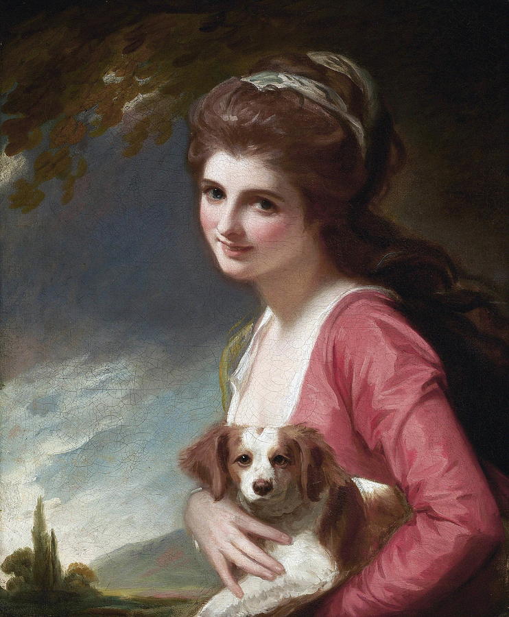 Feather Painting - Lady Hamilton As Nature #1 by George Romney