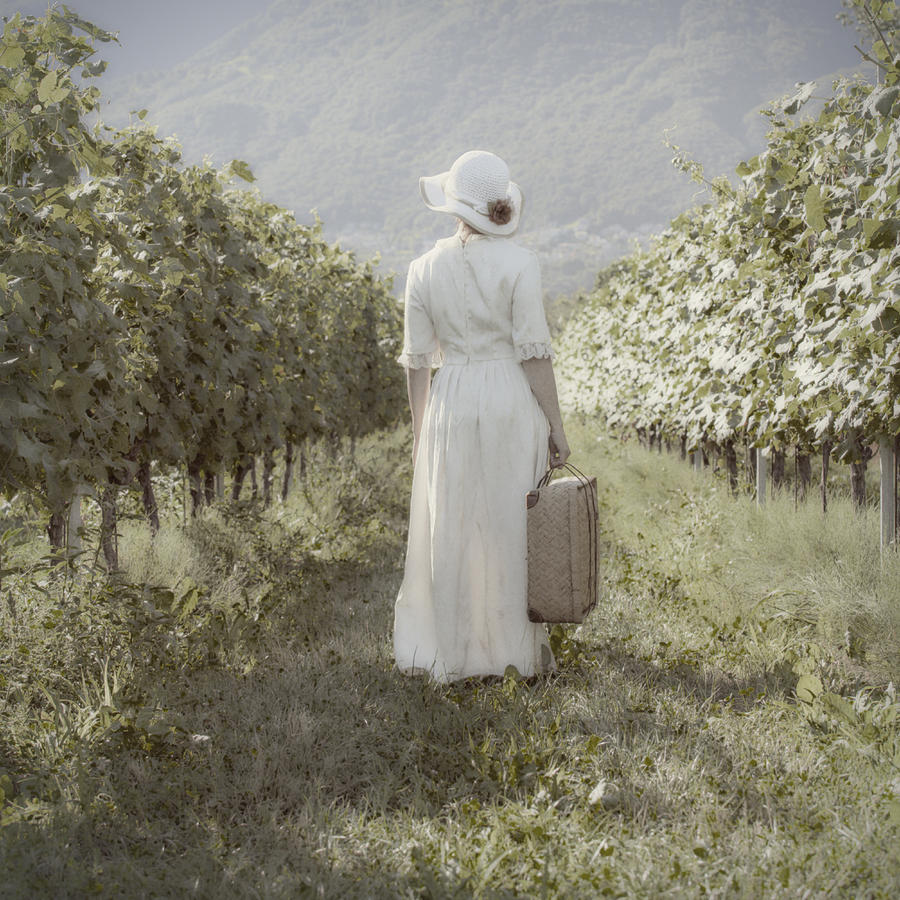 Wine Photograph - Lady In Vineyard #1 by Joana Kruse