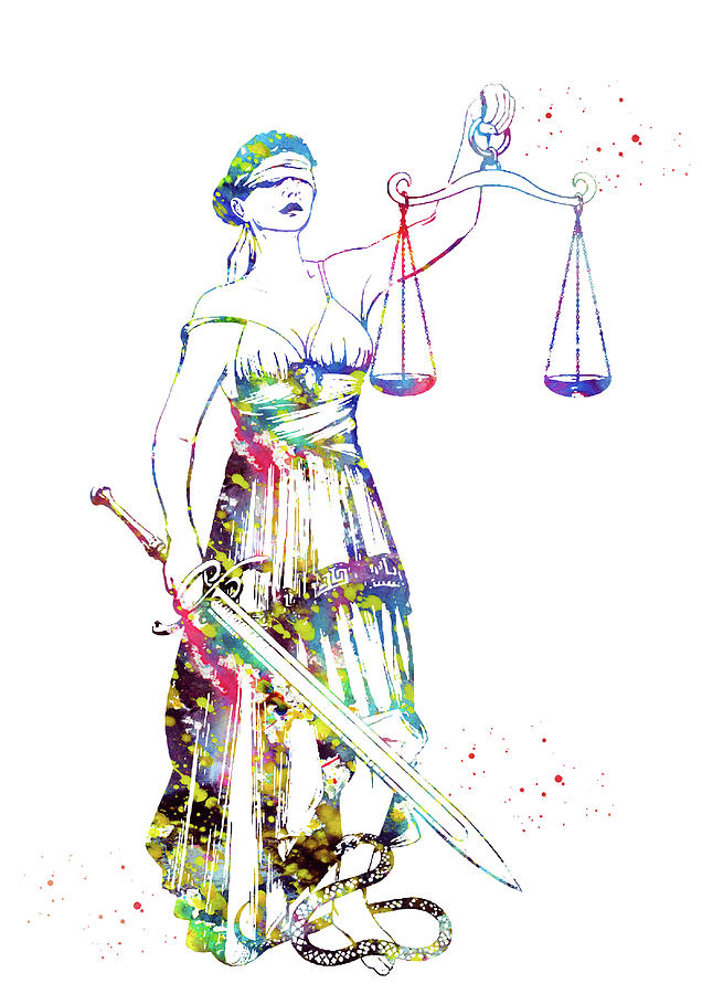 lady justice pop art