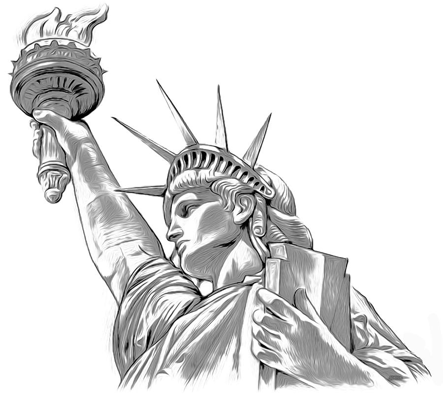 Lady Liberty #1 Digital Art by Greg Joens