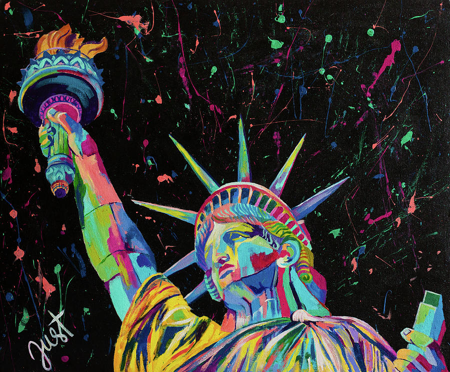 Lady Liberty  #2 Painting by Janice Westfall