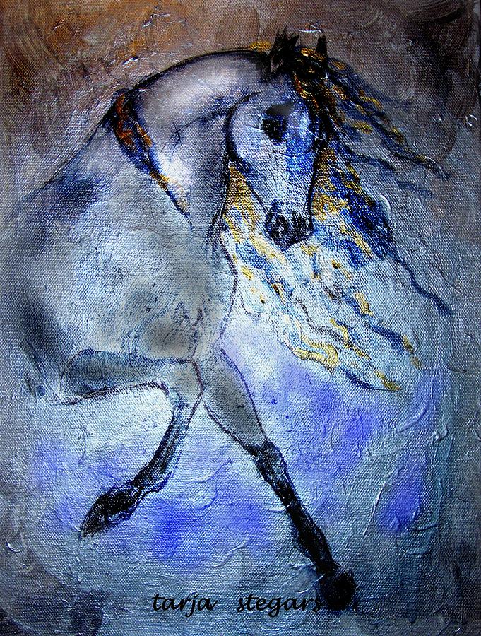 Lady Moon #1 Painting by Tarja Stegars - Fine Art America