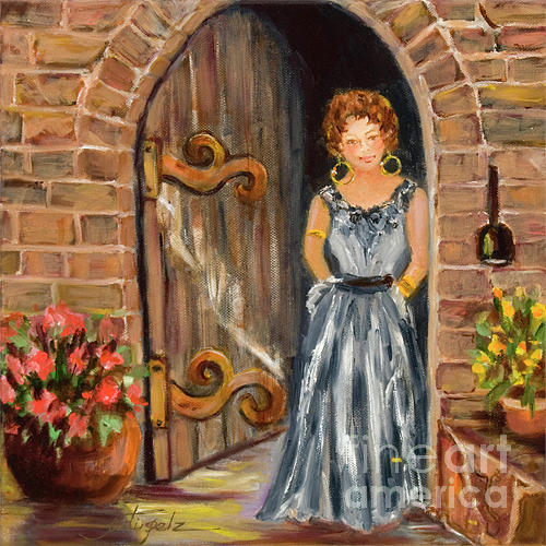 Lady Waiting #1 Painting by Pati Pelz