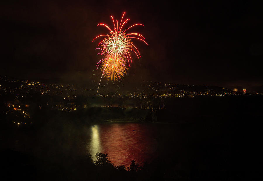 Laguna Beach fireworks Photograph by Stephanie Starr