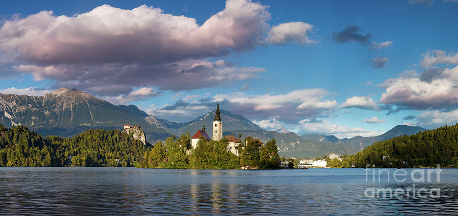 Lake Bled Panoramic II Photograph by Brian Jannsen