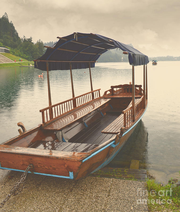 Boat Photograph - Lake Bled Slovenia #1 by Photos By Zulma