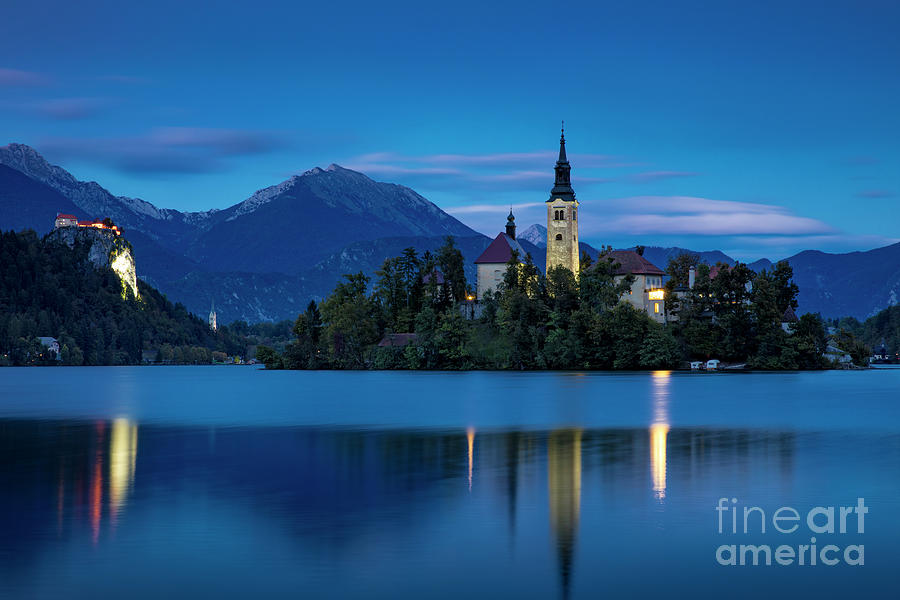 Lake Bled Twilight #2 Photograph by Brian Jannsen
