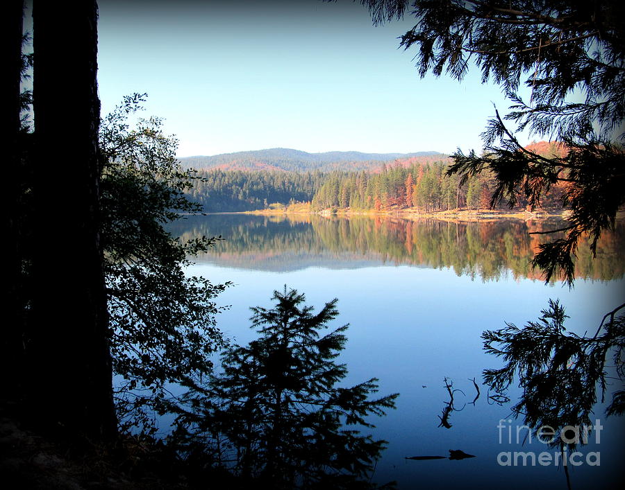Lake Photograph - Lake Britton at Burney Falls State Park by Joy Patzner Lake Photograph - Lake Britton at Burney Falls State Park by Joy Patzner
