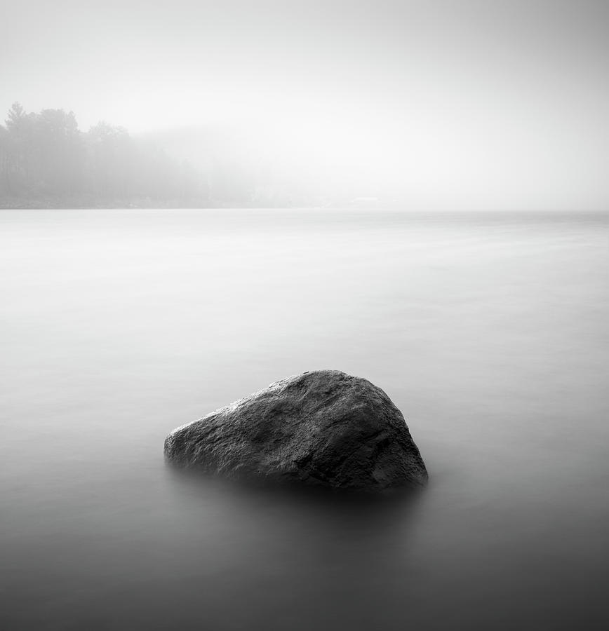 San Diego Photograph - Lake Cuyamaca Fog #1 by William Dunigan