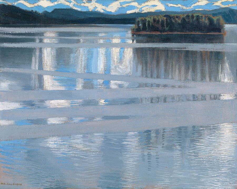 Lake Keitele #2 Painting by Celestial Images