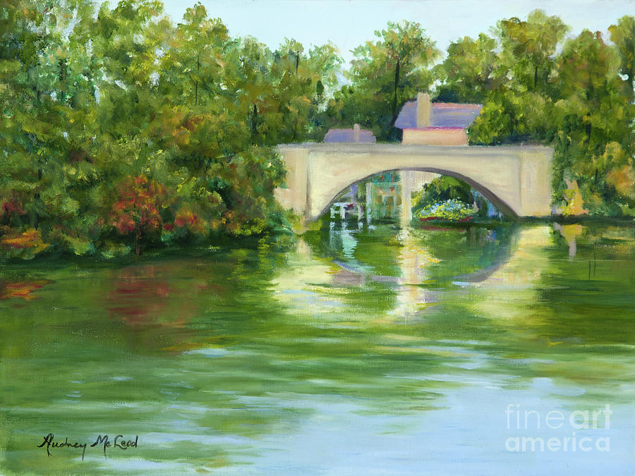 Lake Lure Bridge Painting by Audrey McLeod