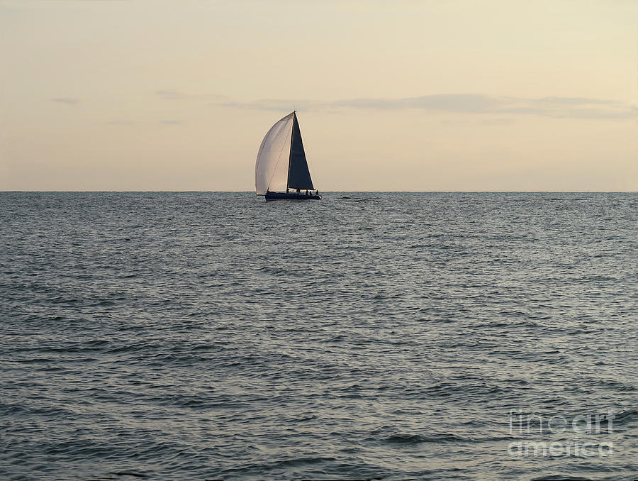Lake Michigan Sail #1 Photograph by Ann Horn