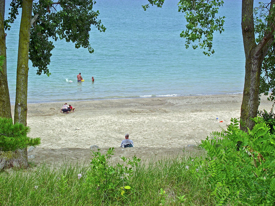 Lake Michigan Shore in Indiana Dunes National Lakeshore, Indiana #2 Photograph by Ruth Hager