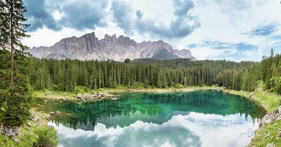 Dramatic Photograph - Lake Of Carezza - Italy by Pier Giorgio Mariani Dramatic Photograph - Lake Of Carezza - Italy by Pier Giorgio Mariani