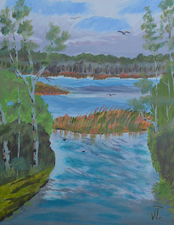 Lake Okahumpka Park #1 Painting by Warren Thompson