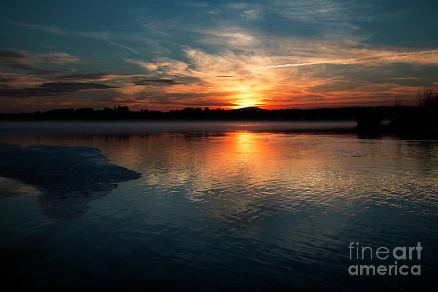 Lake Opechee Sunset #1 Photograph by Mim White
