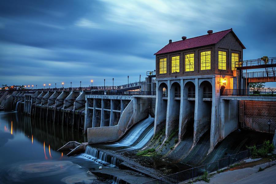 Lake Overholser Dam in Oklahoma City Photograph by Miroslav Liska