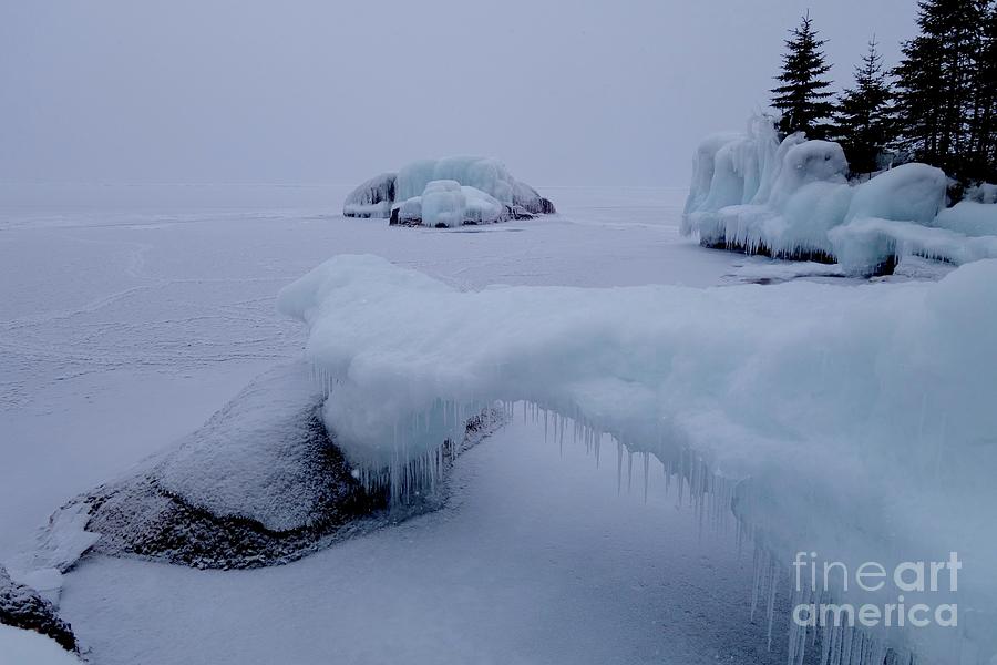 Lake Superior Ice Bridge #1 Photograph by Sandra Updyke