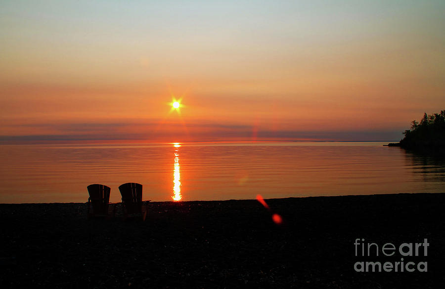 Lake Superior Sunrise #1 Photograph by Jimmy Ostgard