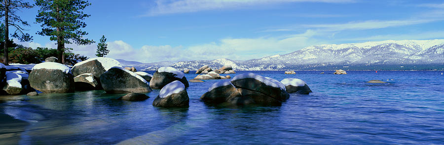 Lake Tahoe In Wintertime, Nevada #1 Photograph by Panoramic Images