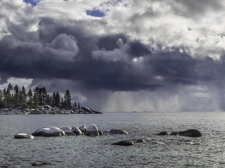 Sunset Photograph - Lake Tahoe Storm #1 by Martin Gollery