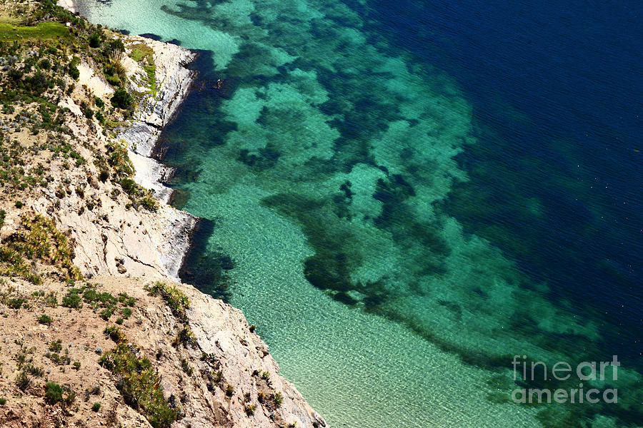 Lake Titicaca Coastline Detail Photograph by James Brunker - Fine Art ...