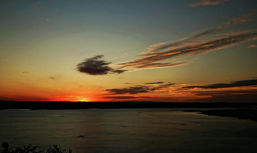 Lake Travis Sunset 2 Photograph by Judy Vincent