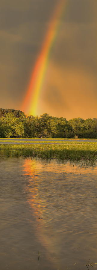 Lake Wausau Rainbow Narrow Photograph by Dale Kauzlaric