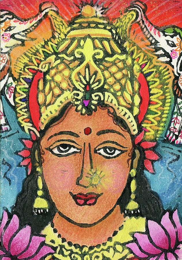 Lakshmi #1 Mixed Media by Jennifer Mazzucco