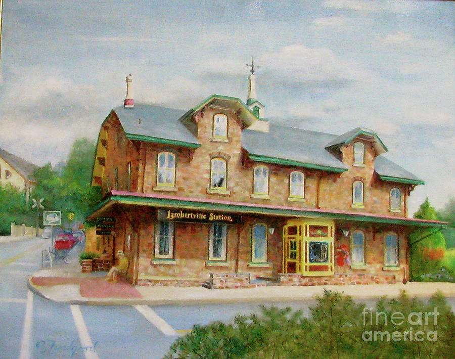 Restaurant Painting - Lambertville Inn by Oz Freedgood