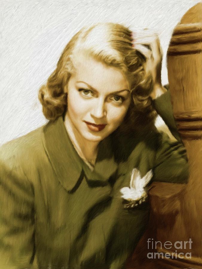 Lana Turner, Vintage Actress Painting