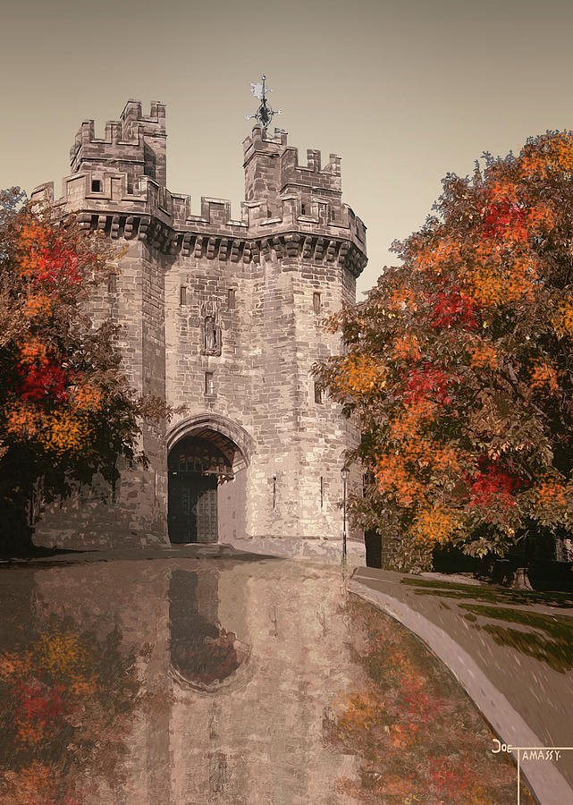 Lancaster Castle 2 mini Digital Art by Joe Tamassy