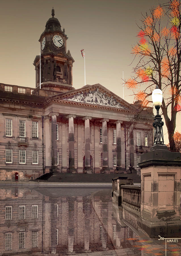 Lancaster Town Hall 2 mini Digital Art by Joe Tamassy