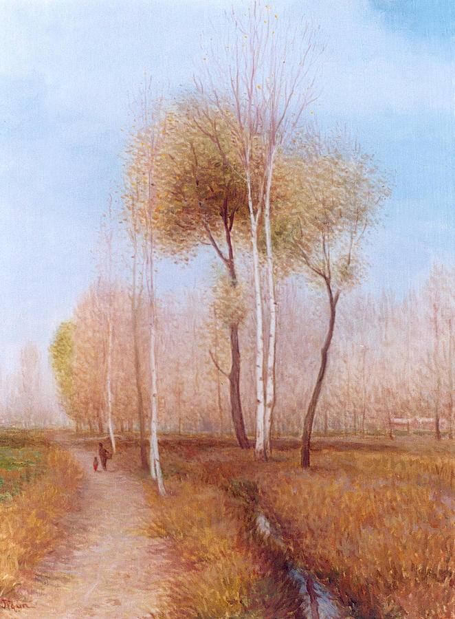 Landscape #1 Painting by Ji-qun Chen