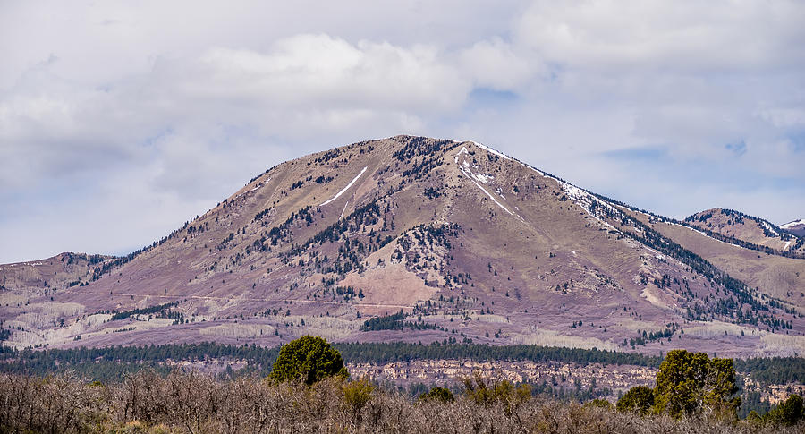 Landscape Overlooking South Peak And Abajo Peak Mountains Photograph
