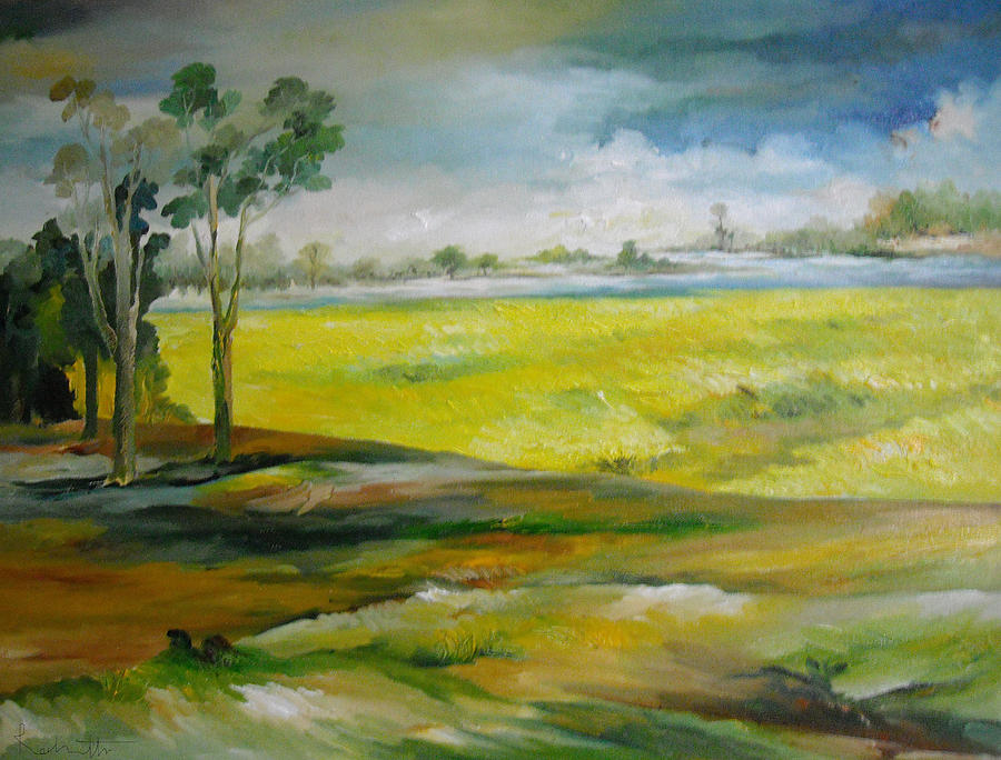 Landscape #1 Painting by Rabi narayan Rath - Pixels