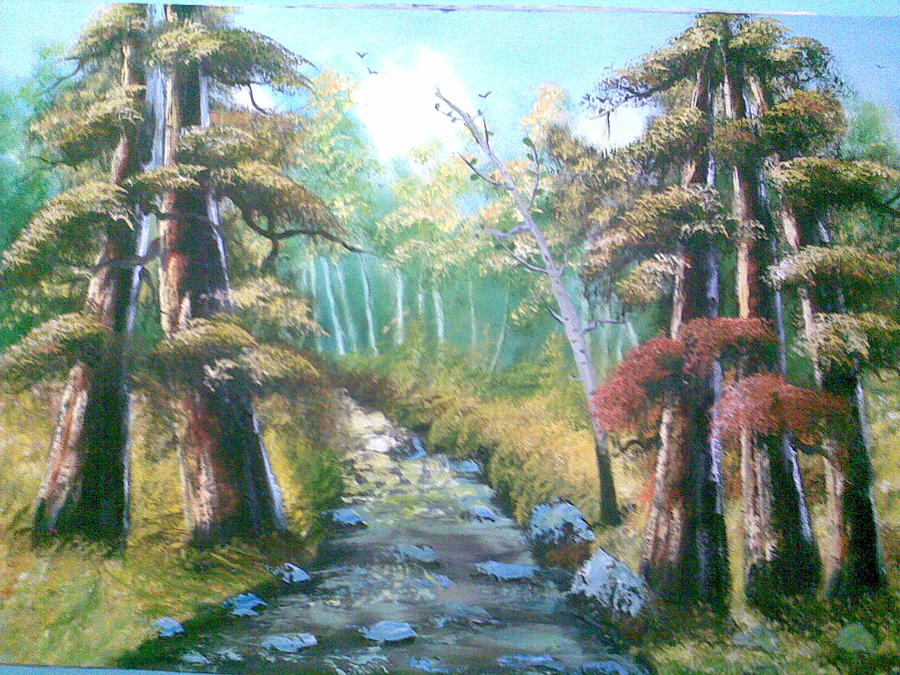 Landscape #1 Painting by Samaneh Daemi