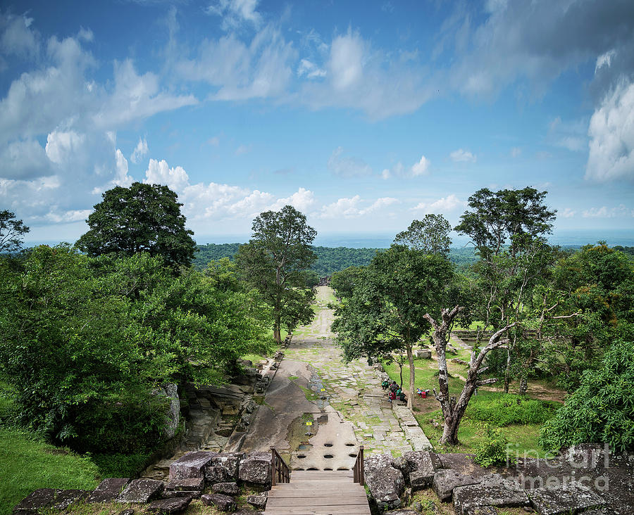 Landscape View From Preah Vihear Mountain In North Cambodia #1 Photograph by JM Travel Photography