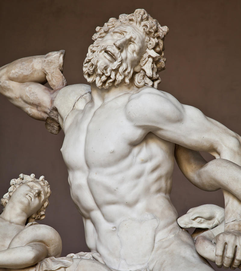 Laocoonte statue in Vatican Museum, Rome, Italy #1 Photograph by Paolo Modena