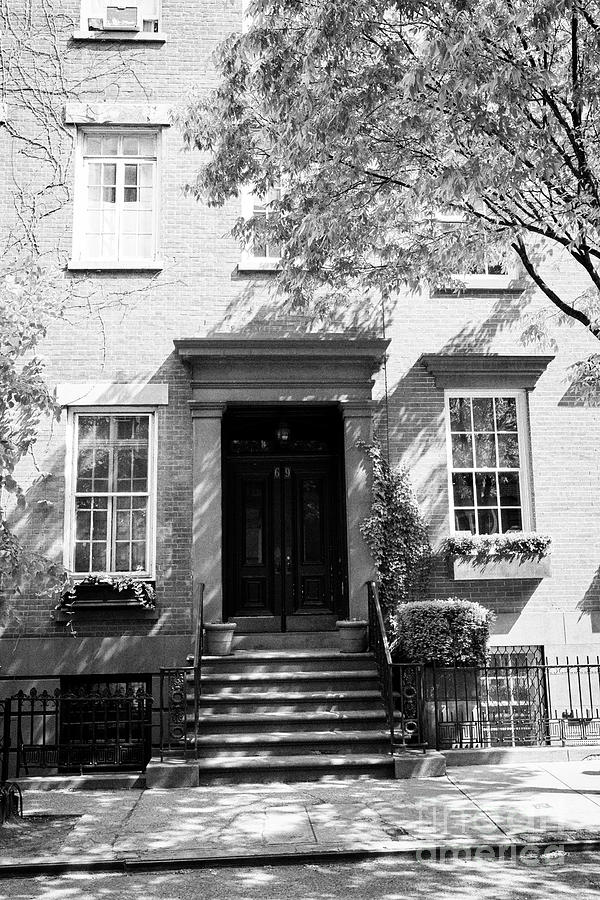 large red brick townhouse greenwich village New York City USA ...