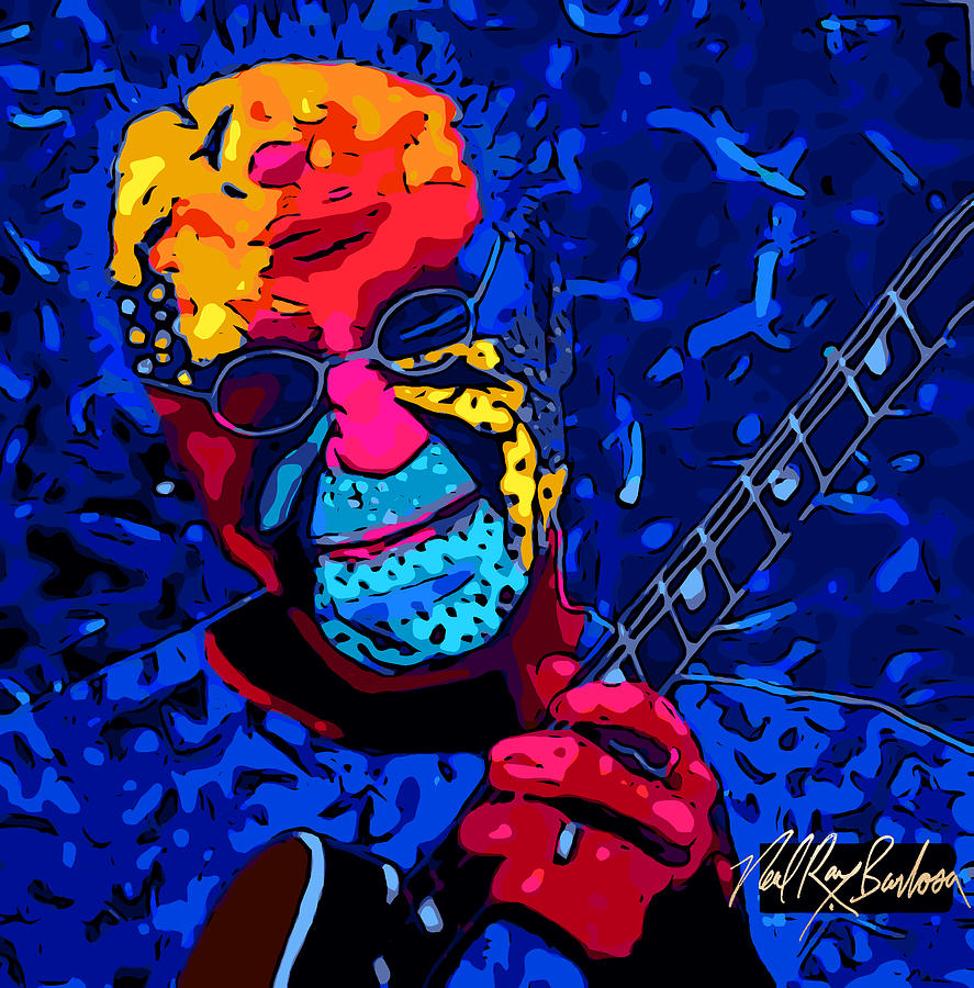 Larry Carlton #2 Painting by Neal Barbosa
