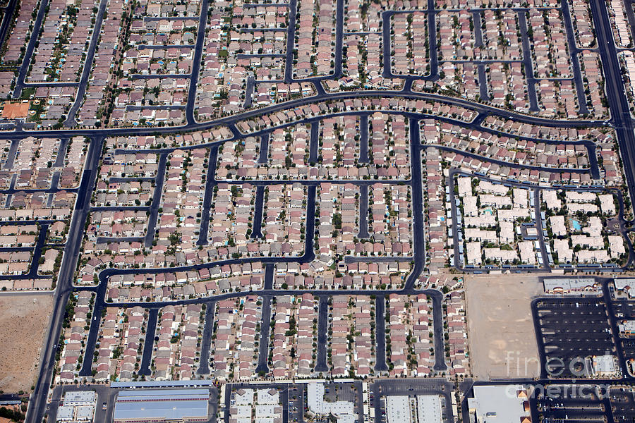 Las Vegas Nevada - Aerial view  #1 Photograph by Anthony Totah