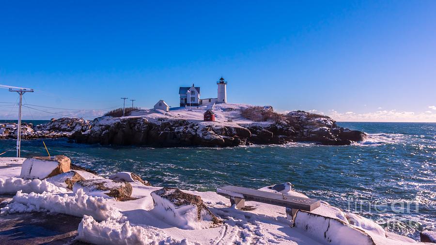 Late morning at Cape Neddick/Nubble Light. #2 Photograph by New England Photography
