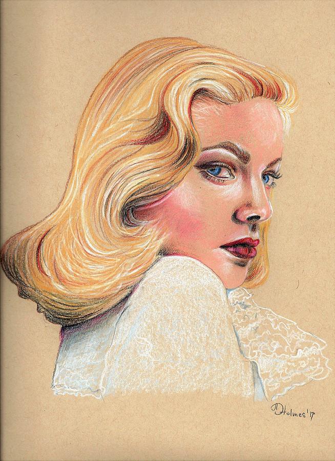 Lauren Bacall Drawing by Adriana Holmes