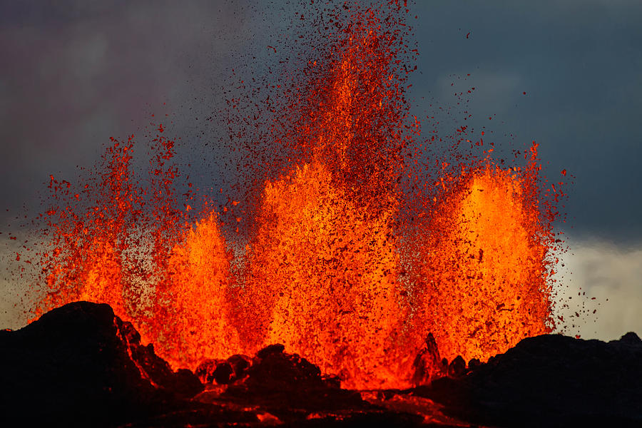 Lava Fountains At The Holuhraun Fissure #1 Photograph by Panoramic Images