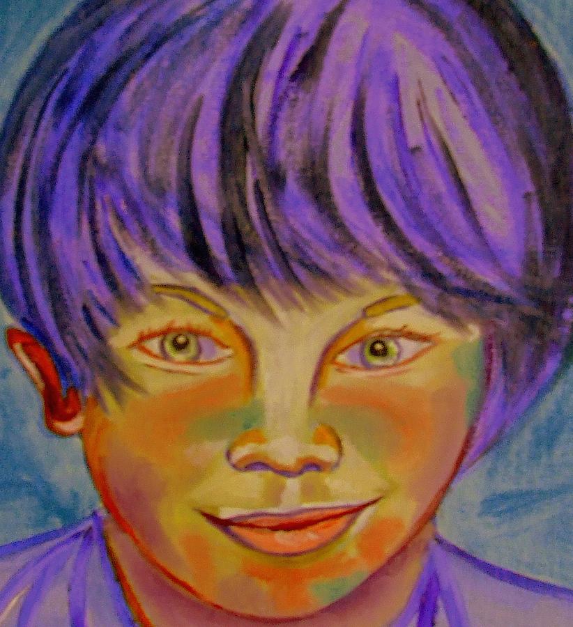 Le Manga Boy Painting by Rusty Gladdish