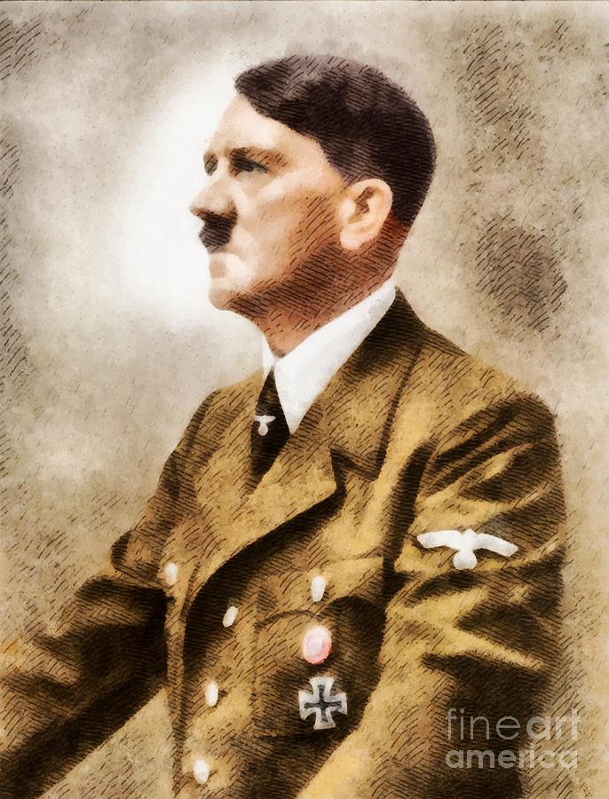 Leaders Of Wwii - Adolf Hitler Painting by John Springfield
