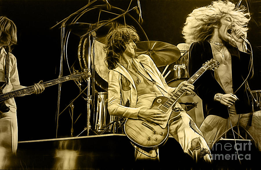 Led Zeppelin Collection #1 Mixed Media by Marvin Blaine