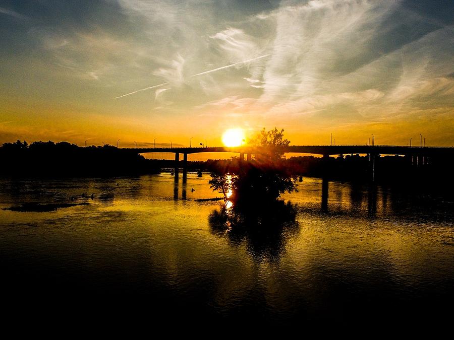 Lee Bridge at Sunset #1 Photograph by Kriss Wilson
