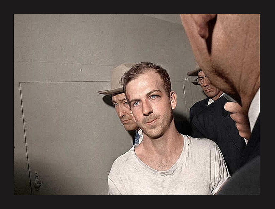 Lee Harvey Oswald Dallas Police Station Dallas Texas Unknown Photographer 1963 #1 Photograph by David Lee Guss